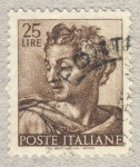Stamps Italy -  Michelangiolesca Testa del profeta Isaia