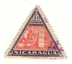 Stamps : America : Nicaragua :  Industria Nacional del Algodón