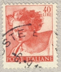 Stamps Italy -  Michelangiolesca Testa del profeta Daniele