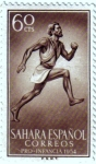 Stamps Spain -  Sahara Español. Pro infancia 1954