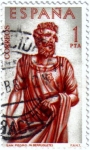 Stamps Spain -  Alonso de Berruguete 1962. San Pedro