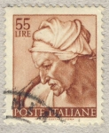 Stamps Italy -  Michelangiolesca  Testa della sibilla cumana
