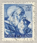 Stamps Italy -  Michelangiolesca  Testa del profeta Zaccaria