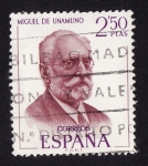 Stamps Spain -  Miguel Unamuno