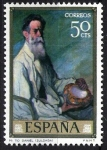 Stamps Spain -  Dia del Sello. Ignacio de Zuloaga. Mi Tio Daniel.
