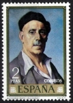 Stamps Spain -  Dia del Sello. Ignacio de Zuloaga. Autorretrato.