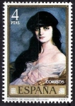 Stamps Spain -  Dia del Sello. Ignacio de Zuloaga. Condesa de Noailles.