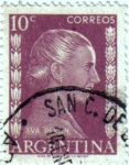 Stamps Argentina -  Eva Perón