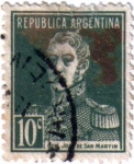 Stamps Argentina -  General José de San Martín.República de Argentina