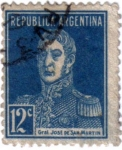 Sellos de America - Argentina -  General José de San Martín.República de Argentina