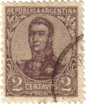 Stamps Argentina -  General José de San Martín.República de Argentina