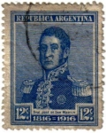 Stamps Argentina -  1816-1916 General San Martín. República de Argentina