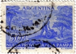 Stamps Argentina -  Nueva provincia de la Pampa