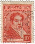 Stamps Argentina -  Bernardino Rivadavia.