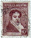 Stamps Argentina -  Bernardino Rivadavia.