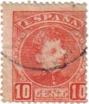 Stamps Spain -  Alfonso XIII tipo cadete 1901