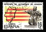 Stamps : Europe : Spain :  Estatuto de Autonomia Aragon
