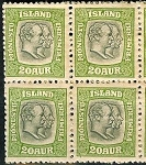 Stamps Iceland -  Federico VIII y Cristián IX