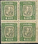 Stamps Iceland -  Federico VIII y Cristián IX