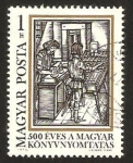 Stamps Hungary -  500 anivº de la imprenta