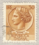 Sellos de Europa - Italia -  Antica moneta siracusana