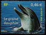 Sellos de Europa - Francia -  Animales marinos -  Delfín