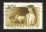 Stamps Hungary -  pastor, cuidando el ganado