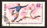 Stamps Hungary -  campeonato mundial de futbol, roma 34