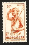 Stamps Africa - Madagascar -  301 - bailarín del sur