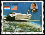 Sellos de America - Paraguay -  1981 Columbia en orbita