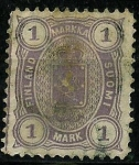 Stamps Finland -  Escudo.Valor en pennia-penni