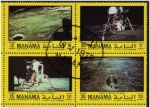 Stamps United Arab Emirates -  Manama 1970: Apolo 8 - 12(3)