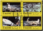 Stamps United Arab Emirates -  Manama 1970: Apolo 8 - 12(4)