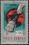 Stamps Romania -  1967 10 Aniversario Spoutnik 1: Gemini 8