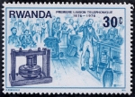 Sellos de Africa - Rwanda -  Comunicaciones