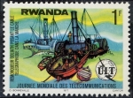 Sellos de Africa - Rwanda -  Barcos