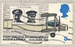 Sellos de Europa - Reino Unido -  Aniversario del primer vuelo transatlantico sin paradas 14-15 de junio de 1919 Alcock&Brown