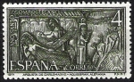 Stamps : Europe : Spain :  Año Santo Compostelano. Arqueta de Carlomagno, Aquisgrán, Alemania.