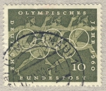Stamps : Europe : Germany :  Olimpiadas 1960