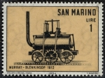 Sellos de Europa - San Marino -  Trenes
