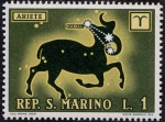 Stamps San Marino -  Signos del zodiaco