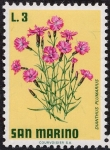 Stamps San Marino -  Flores