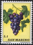 Stamps : Europe : San_Marino :  Frutas