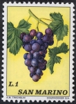 Sellos de Europa - San Marino -  Frutas