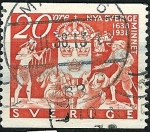 Stamps Sweden -  Desenbarco  de los primeros colonos