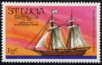 Stamps : America : Saint_Lucia :  Barcos