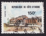 Stamps Africa - Ivory Coast -  Tren de vapor