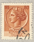 Sellos de Europa - Italia -  Antica moneta siracusana
