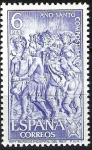 Stamps Spain -  Año Santo Compostelano. Relieve del Hospital del Rey, Burgos.