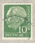 Stamps Germany -  70 anniv. Presidente Th. Heuß
